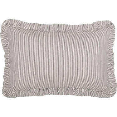 Dakota Star Farmhouse Blue Ticking Stripe Fabric Pillow 14x22 VHC Brands - The Fox Decor